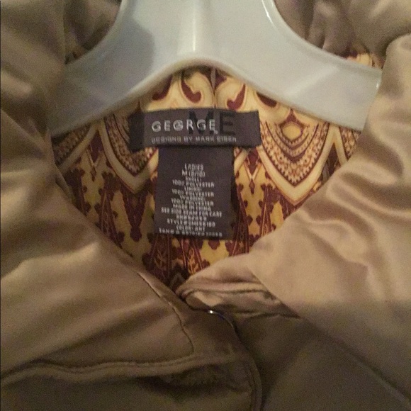 Gorgeous puffy jacket tan street wear winter sz M - Picture 3 of 5